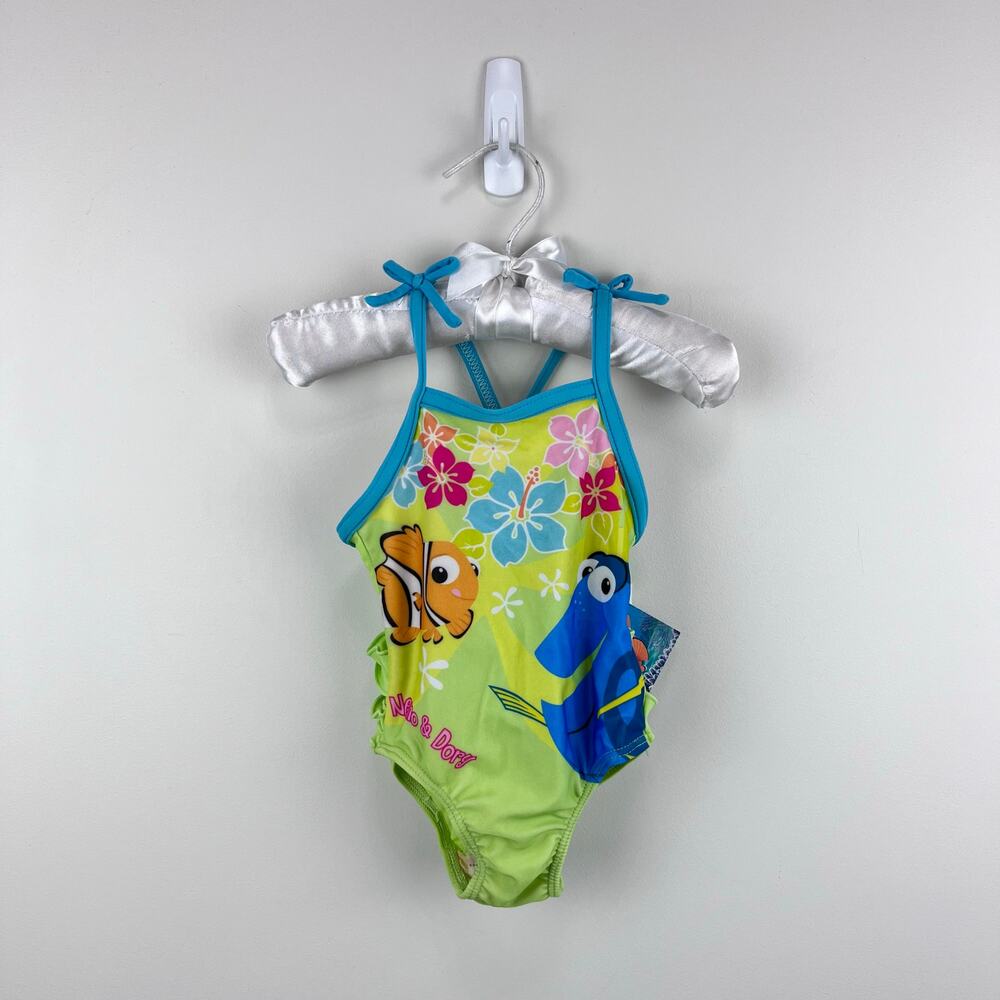 Vintage Y2K Finding Nemo Ruffle Swimsuit 12 Months NWT